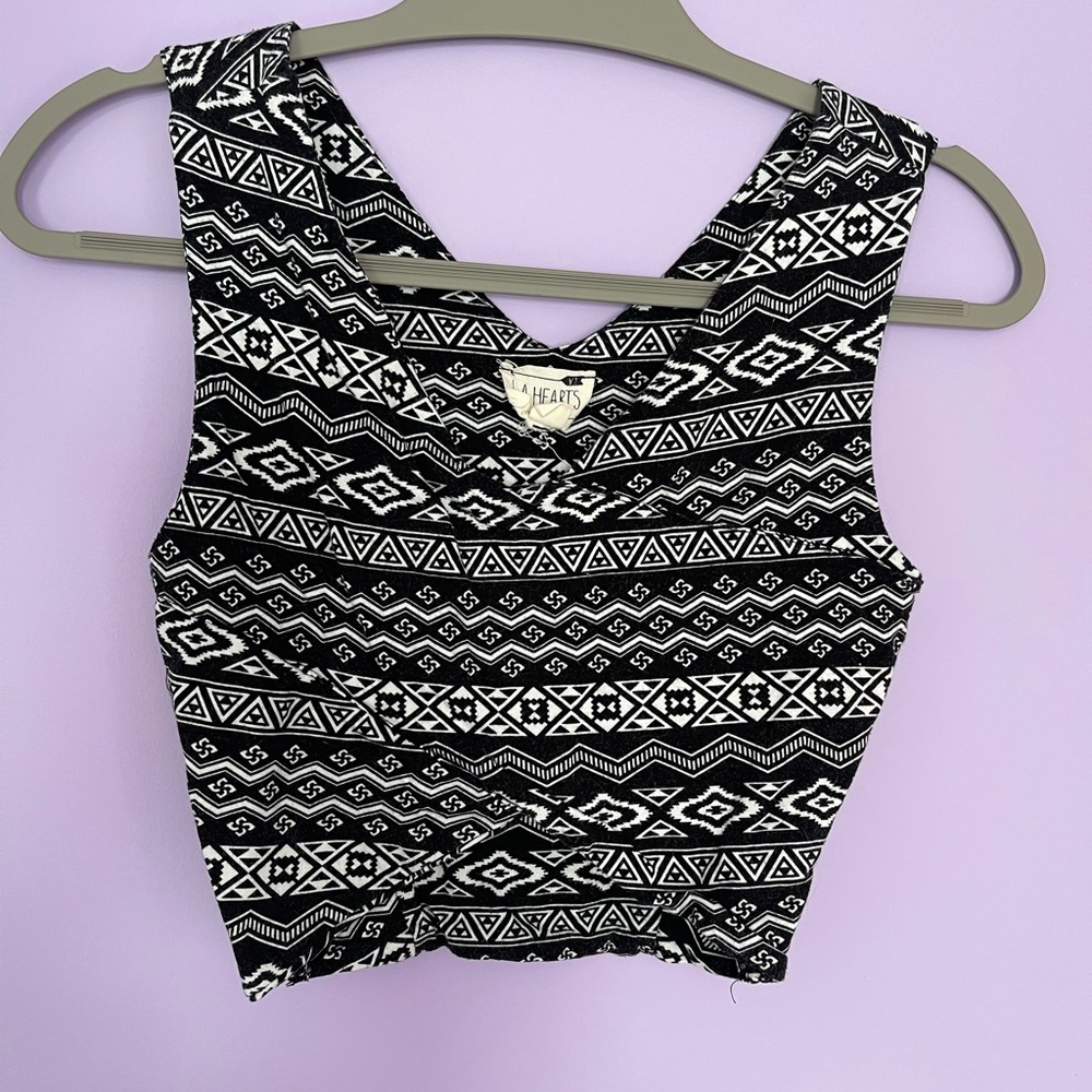 Medium LA Hearts Crop Top
